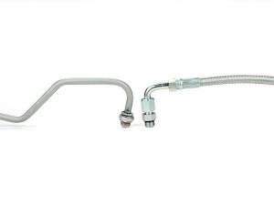 Ford F-250 Turbo Coolant Feed Line - Sinister Diesel - Stainless Steel Braided Line - `11-`14